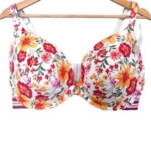 NWT Cacique Tropical Floral Boost Plunge Bra